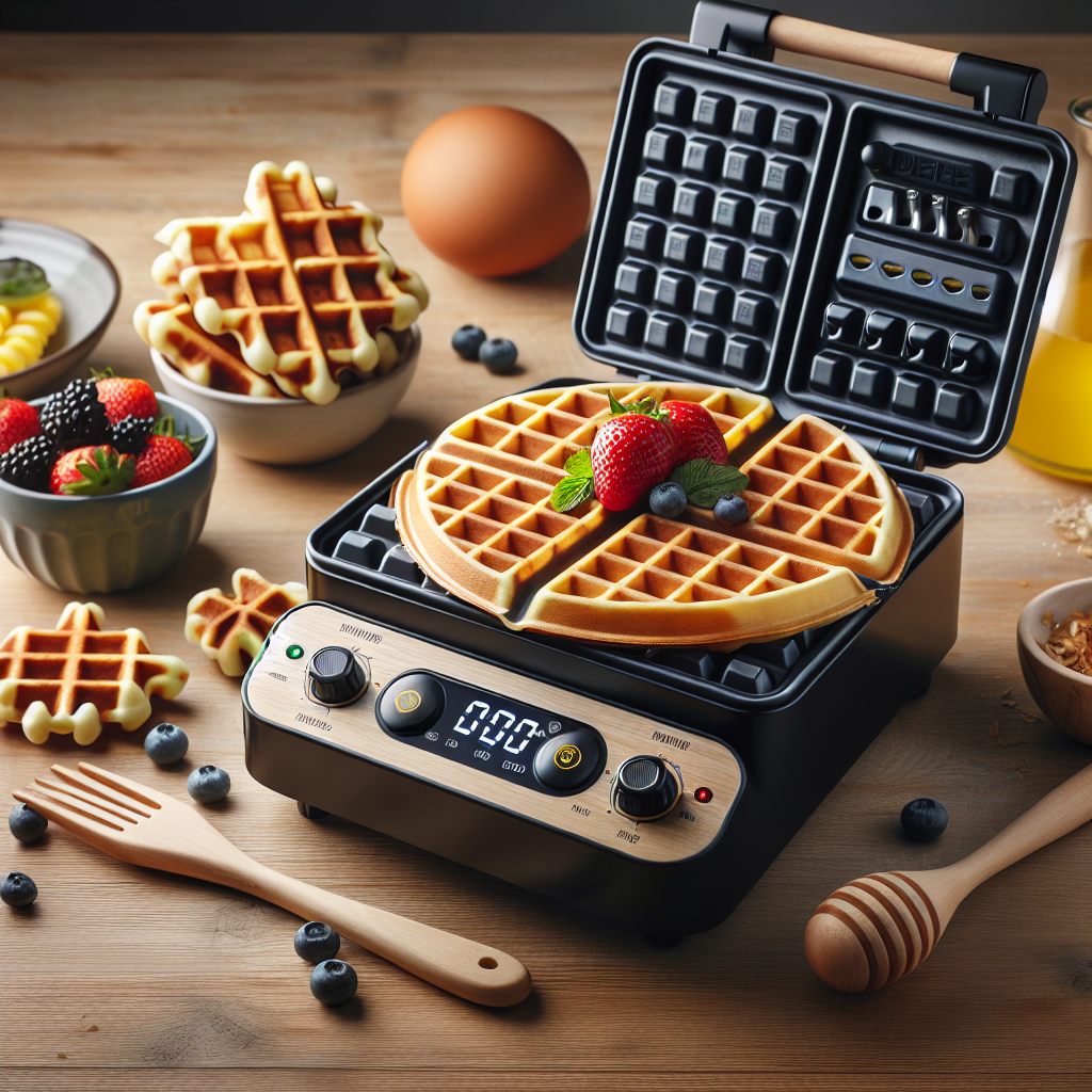 Omake WFL21.E12 Z5F: Mükemmel Belçika Waffle'ları İçin Zamanlayıcıyla Donatılmış Makine