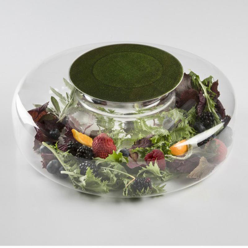 100% Chef Advance Cam Sunum Tabağı, 17 cm, Yeşil, 3 Adet — 100% Chef — Görsel 2