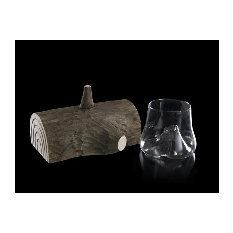 100% Chef Ahşap Gövdeli Cam Likör Bardağı, 400 ml — 100% Chef — Görsel 3