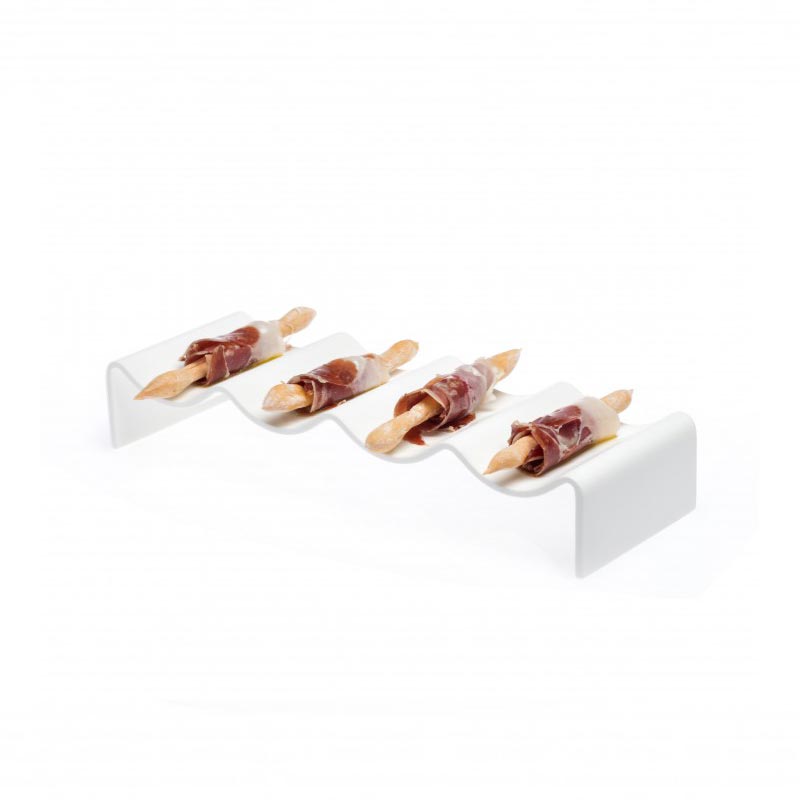 100% Chef Akrilik Dalgalı Sunum Tahtası, 29.5x10x5 cm — 100% Chef — Görsel 2