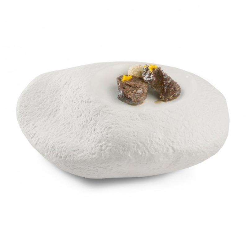 100% Chef Big Rock Porselen Sunum Tabağı, 22x19x8 cm — 100% Chef — Görsel 2