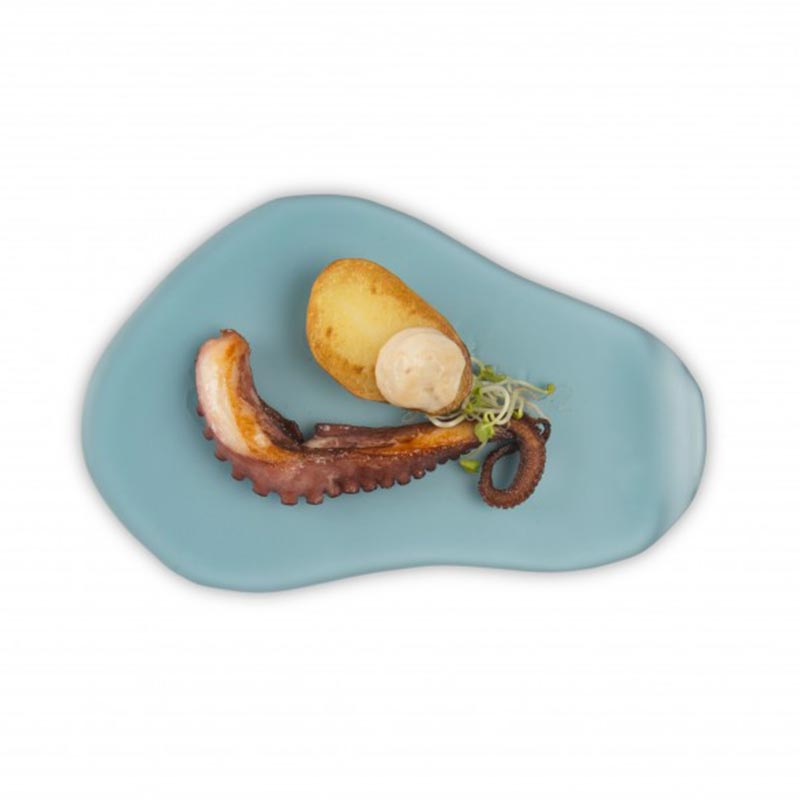 100% Chef Cadaques Cam Tabak, 14 cm, 2 Adet, Mavi — 100% Chef — Görsel 3