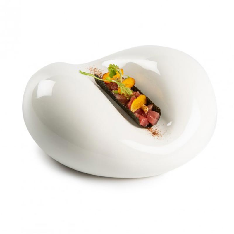 100% Chef Dune Taco Sunum Tabağı, 17x7 cm, Beyaz — 100% Chef — Görsel 2