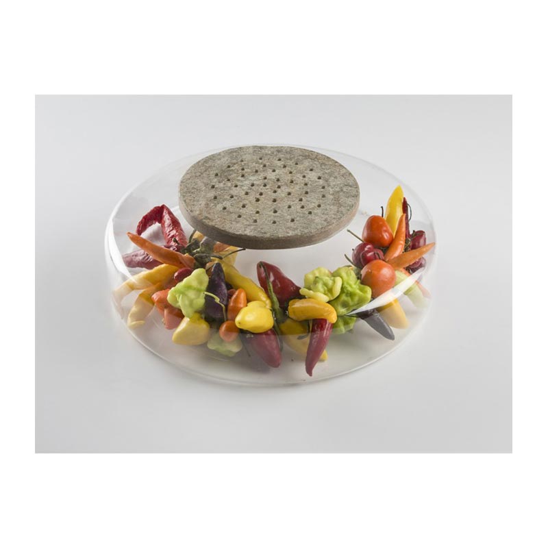 100% Chef Galaxy Advance Mermer Sunum Tabağı, Delikli, 17cm — 100% Chef — Görsel 2