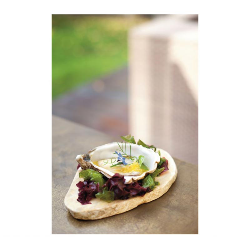 100% Chef Imperator Taş Sunum Tabağı, 20x10 cm, Sarı — 100% Chef — Görsel 2