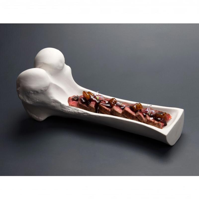 100% Chef Kemik Porselen Sunum Tabağı, 25x10x10 cm — 100% Chef — Görsel 1