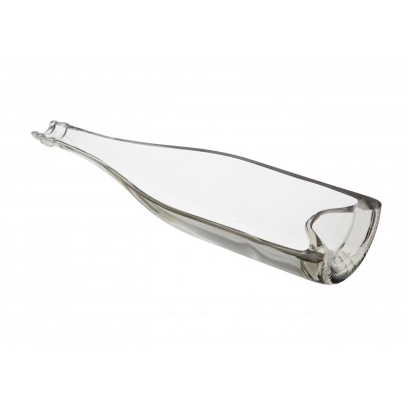 100% Chef Kristal Şampanya Şişesi Cam Sunum Tabağı, 250 ml, 6 Adet — 100% Chef