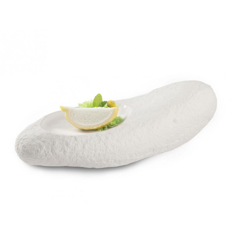 100% Chef Long Rock Porselen Sunum Tabağı, 32x15x10 cm — 100% Chef — Görsel 2