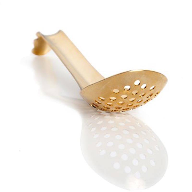 100% Chef Lotus Delikli Servis Kaşığı, 16 cm, Altın — 100% Chef
