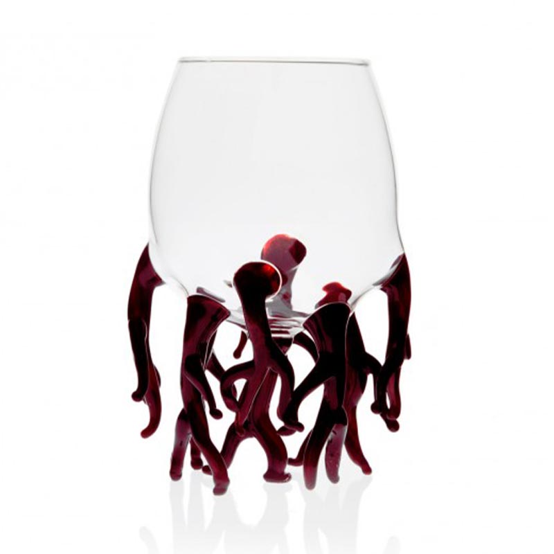 100% Chef Mercan Cam Kupa, 250 ml, Kırmızı — 100% Chef