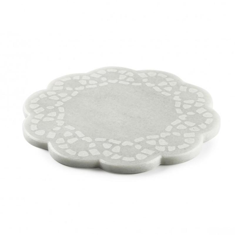 100% Chef Mermer Gravürlü Sunum Tabağı, 20 cm — 100% Chef