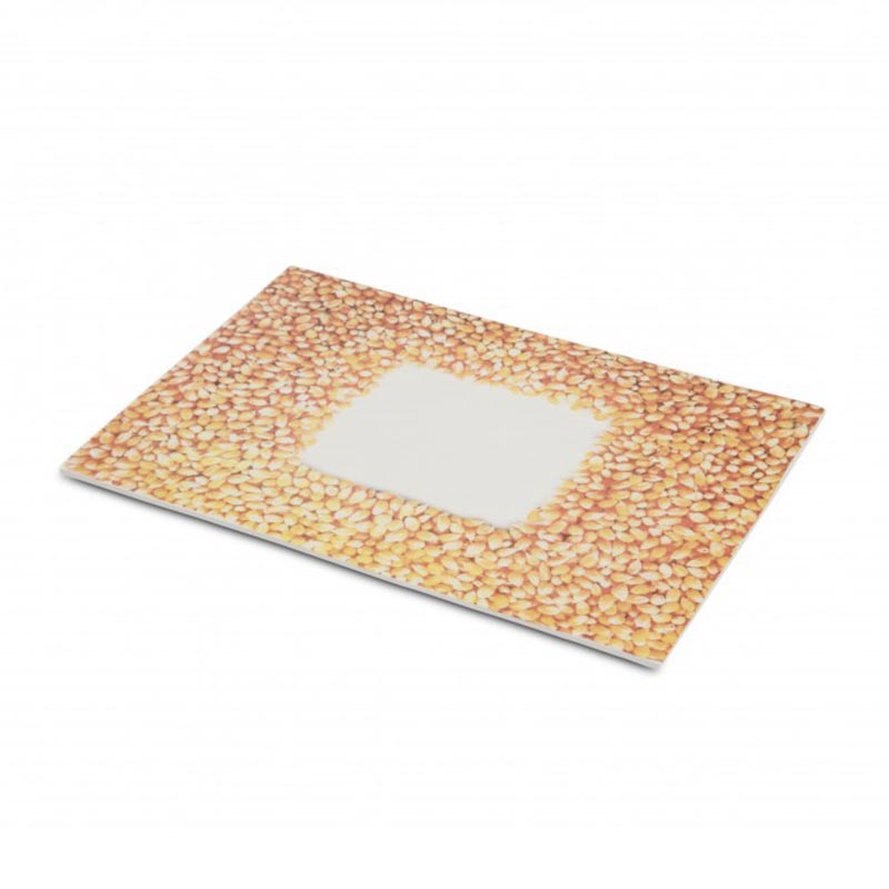 100% Chef Mısır Baskılı Porselen Sunum Tabağı, 30x21 cm — 100% Chef