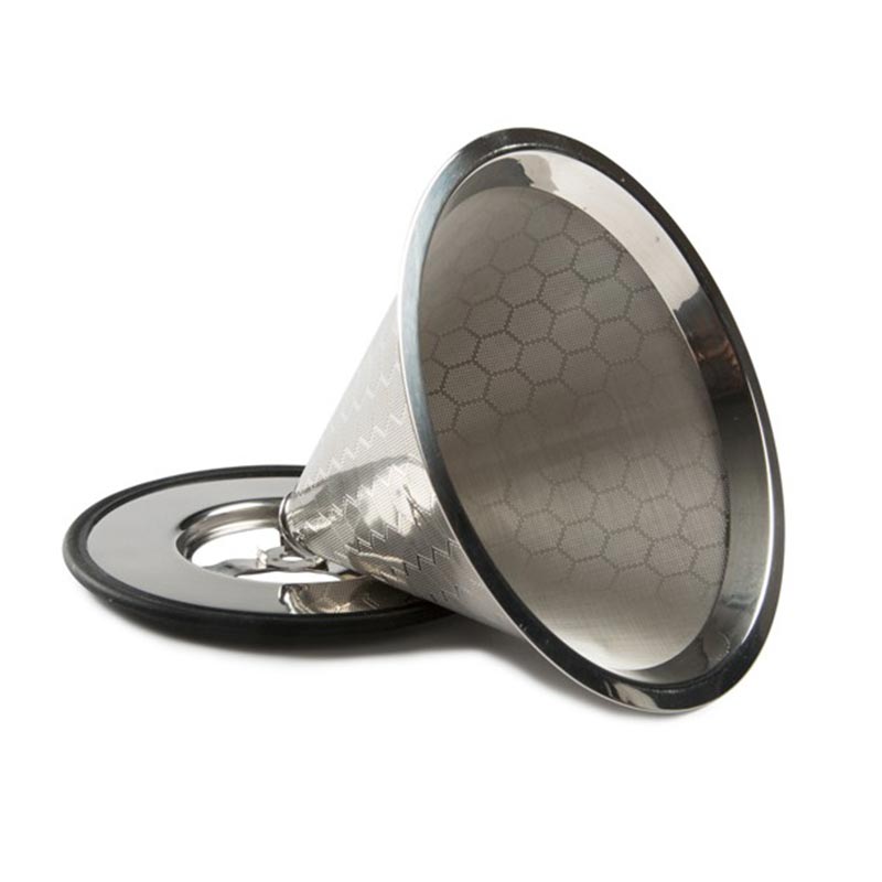 100% Chef Örgülü Süzgeç, Çelik, 12x9 cm