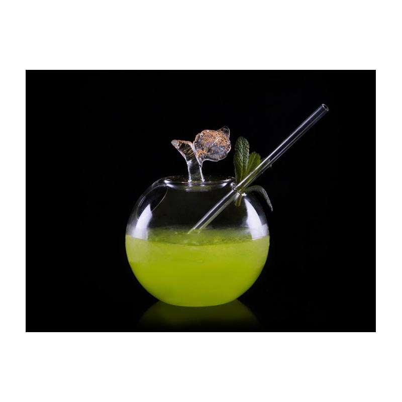 100% Chef Pipetli Elma Cam Kokteyl Bardağı, 250 ml — 100% Chef — Görsel 2