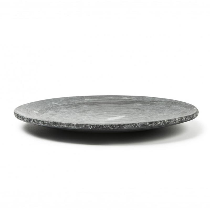 100% Chef Rustic Rim Mermer Sunum Tabağı, 25 cm, Siyah — 100% Chef