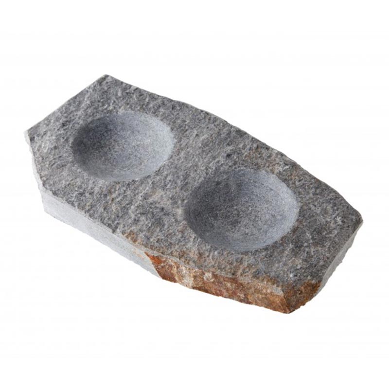 100% Chef Rustik 2'li Mermer Derin Sunum Tabağı, 20x10 cm — 100% Chef
