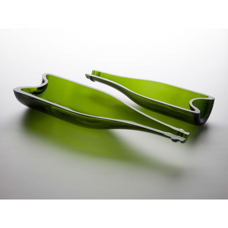 100% Chef Şampanya Şişesi Cam Sunum Tabağı, 250 ml, 6 Adet — 100% Chef