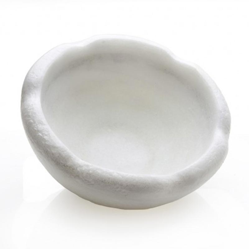 100% Chef Saphere Mermer Tadım Kasesi, 15x8 cm, Beyaz — 100% Chef