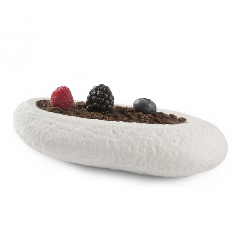 100% Chef Small Rock Porselen Sunum Tabağı, 22x10x6 cm — 100% Chef — Görsel 2