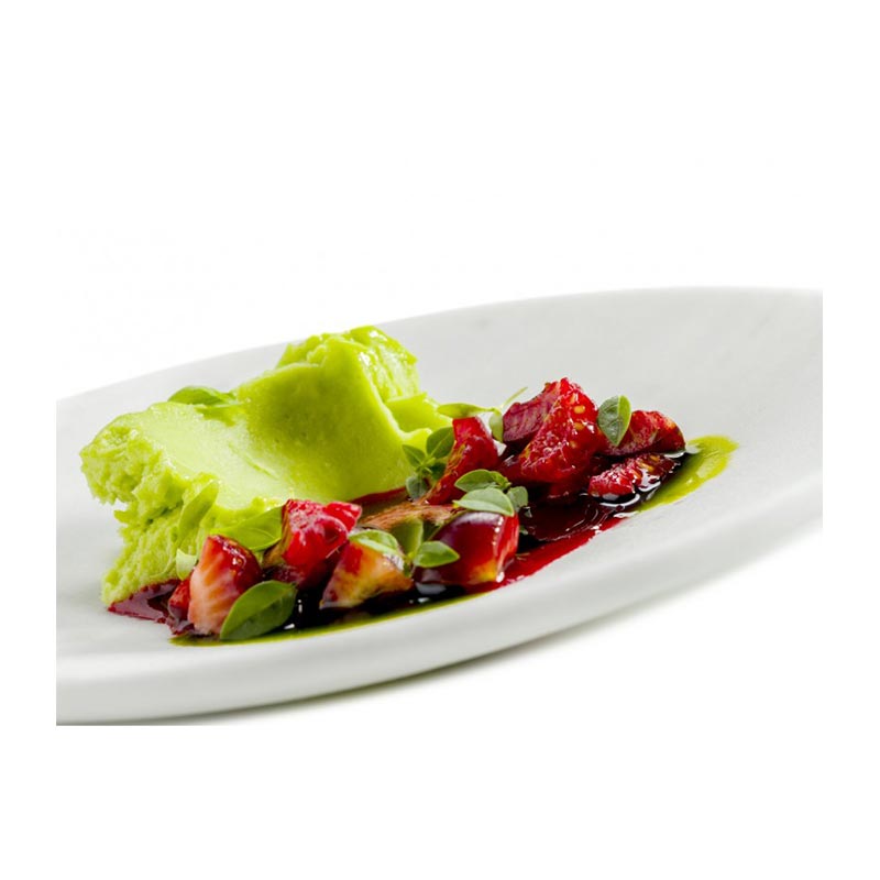 100% Chef Smooth Rim Mermer Sunum Tabağı, 25 cm, Beyaz — 100% Chef — Görsel 2