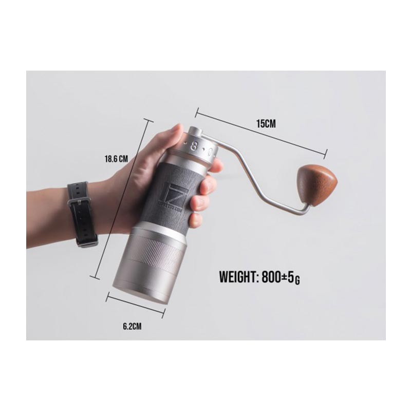 1Zpresso K-Plus Kahve Değirmeni, Gri — 1Zpresso — Görsel 3