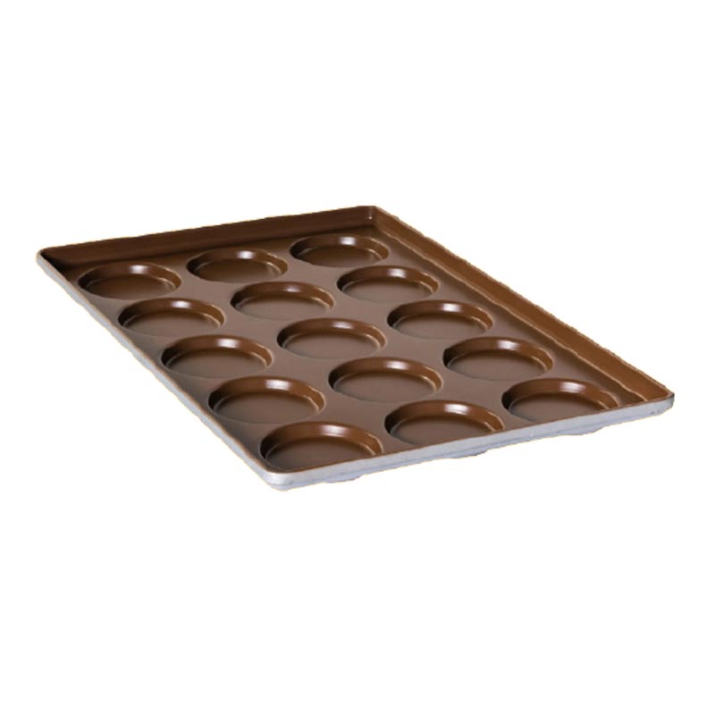 Almetal Alüminize Hamburger Tavası, 24 Gözlü, 16 mm, 50x74 cm — Almetal