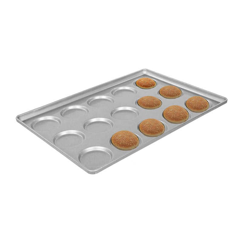 Almetal Alüminyum Hamburger Ekmeği Tavası, 24 Gözlü, 115 mm — Almetal