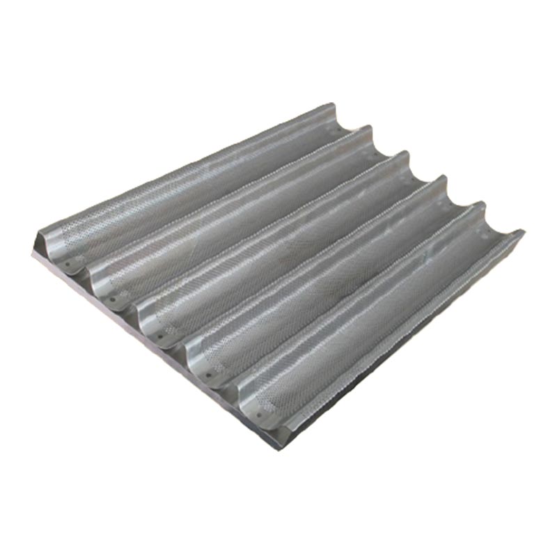 Almetal Delikli Alüminyum Baget Ekmek Tavası, 60x80 cm — Almetal — Görsel 2