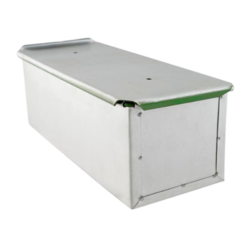 Almetal Desenli Pres Baskı Kaplamalı Market Tost Ekmeği Tavası, 9x9x28 cm — Almetal