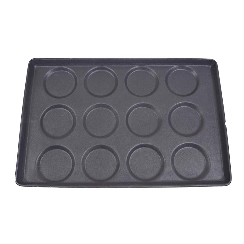Almetal Kaplamalı Alüminyum Hamburger Ekmeği Tavası, 12 Gözlü, 53x65 cm — Almetal — Görsel 1