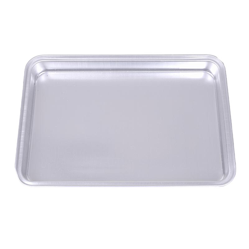 Almetal Köşeli İnce Kordonlu Tek Kullanımlık Baklava Tepsisi, 25x35x3.5 cm — Almetal