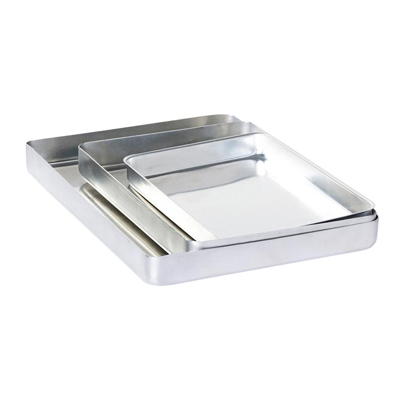 Almetal Köşeli Kalın Alüminyum Baklava Tepsisi, 800 gr, 35x45x4 cm — Almetal — Görsel 2