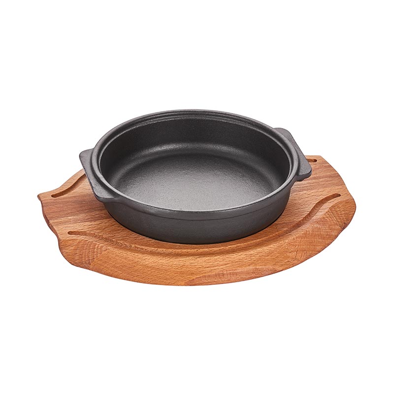 Altınbaşak Döküm Demir Yuvarlak Güveç+Nihale, 16 cm — Altınbaşak