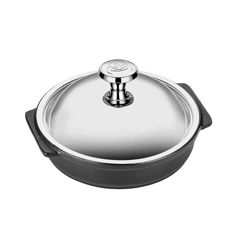 Altınbaşak Döküm Demir Yuvarlak Güveç+Kapak, 16 cm — Altınbaşak