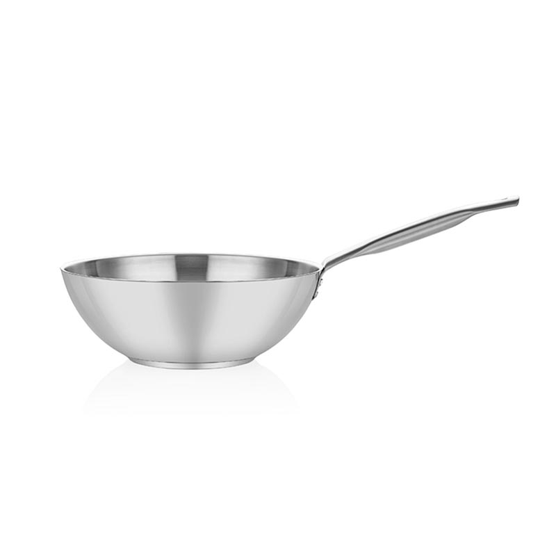 Altınbaşak İndüksiyon Çelik Wok Tava, 28 cm, Gümüş Saplı — Altınbaşak — Görsel 2