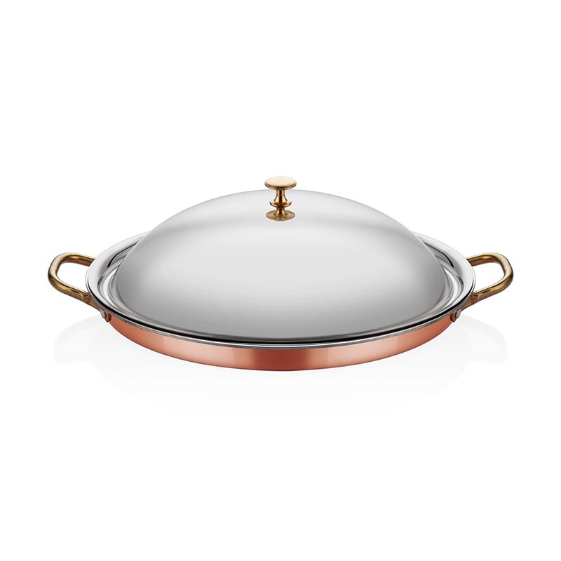 Altınbaşak Kapaklı Oval Sığ Sahan, 28x21x3 cm — Altınbaşak