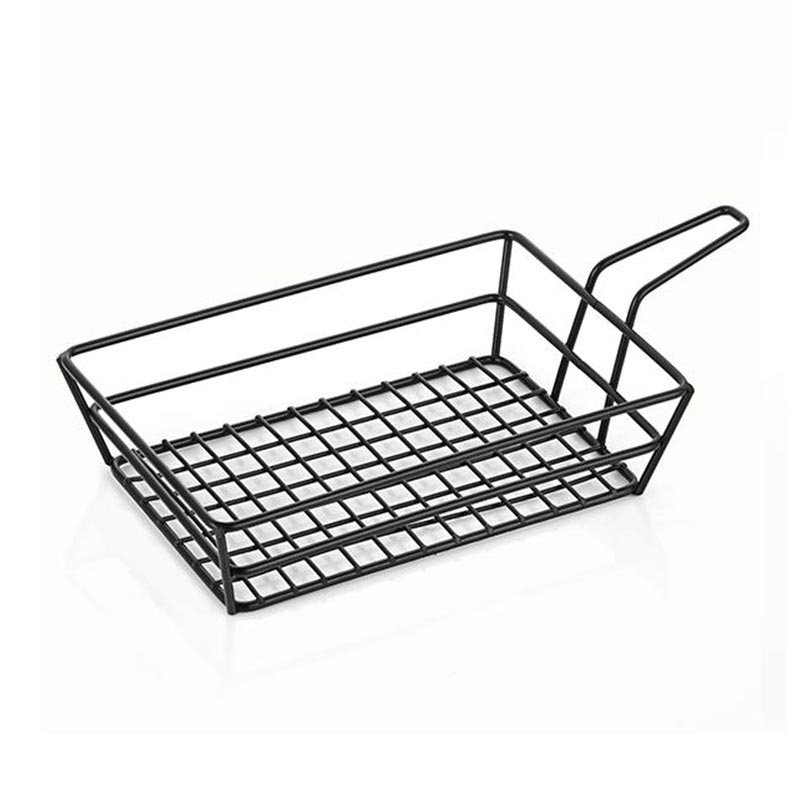 Altınbaşak Kulplu Dikdörtgen Sunum Sepeti, 24x15x5 cm — Altınbaşak