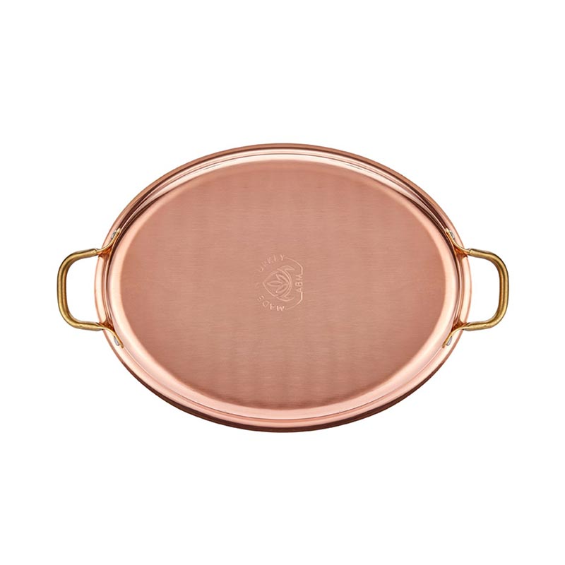 Altınbaşak Multi Metal Bakır Oval Sığ Omlet Tavası, 28x21 cm — Altınbaşak — Görsel 4