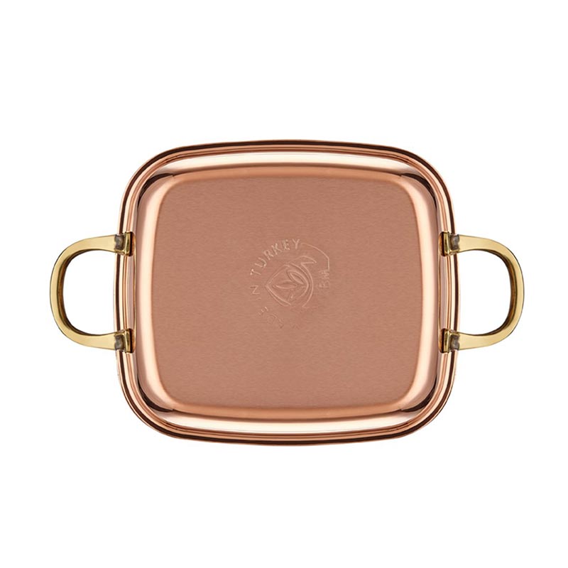 Altınbaşak Multi Metal Kare Sahan, 12x12 cm, Bakır — Altınbaşak — Görsel 4