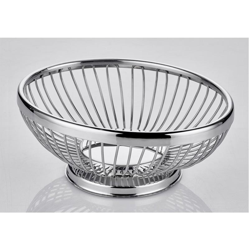 Altınbaşak Oval Paslanmaz Sunum Sepeti, 25x18x9 cm — Altınbaşak
