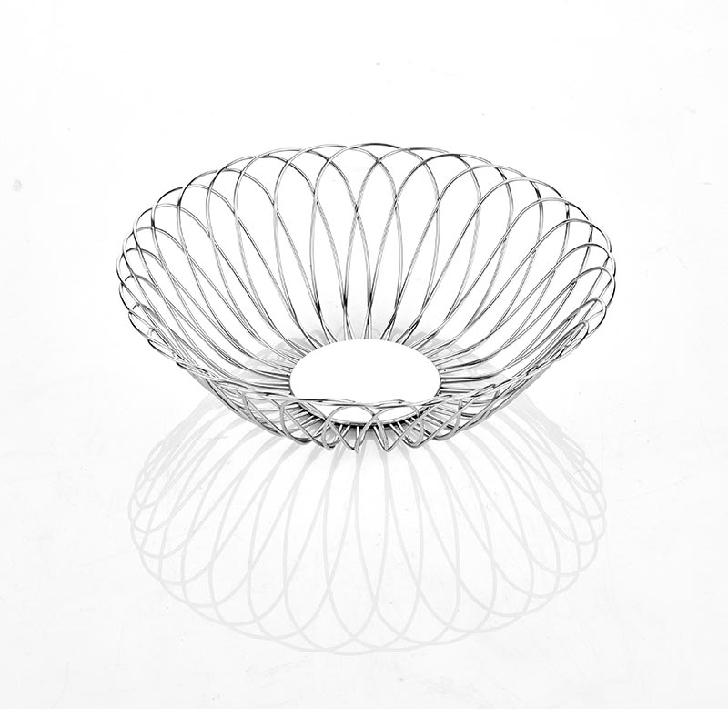 Altınbaşak Paslanmaz Çelik Yuvarlak Ekmek ve Meyve Sepeti, 26 cm — Altınbaşak