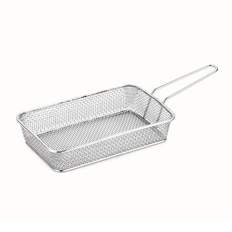 Altınbaşak Paslanmaz Dikdörtgen Fritöz Sepeti, 12x20x4 cm — Altınbaşak