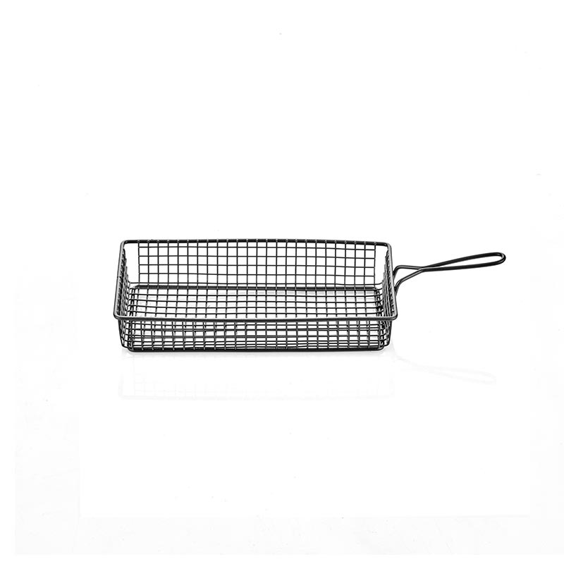Altınbaşak Saplı Dikdörtgen Sunum Sepeti, 13x26 cm — Altınbaşak