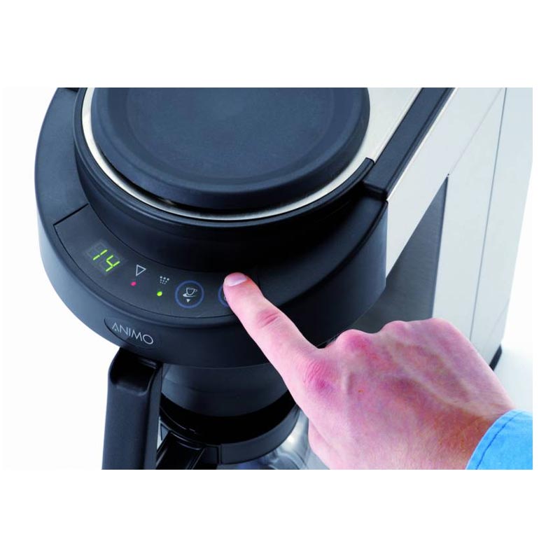 Animo M100 Manuel Dolum Filtre Kahve Makinesi, 2 Cam Pot Dahil, 144 Fincan/Saat — Animo — Görsel 3