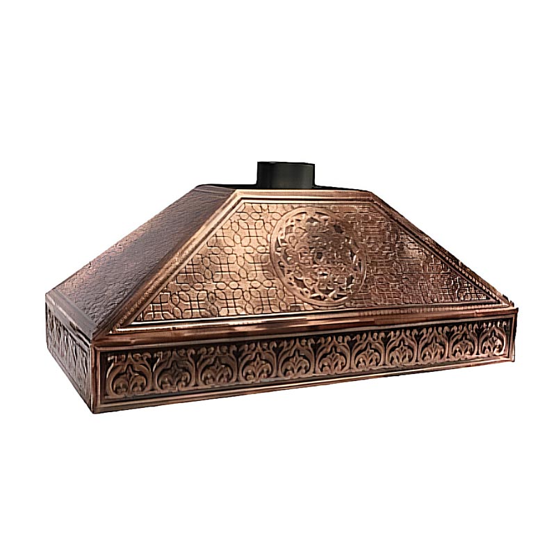 Anka 5 Demlikli Model Uyumlu Davlumbaz, 125x40x42 cm, Bakır — Anka