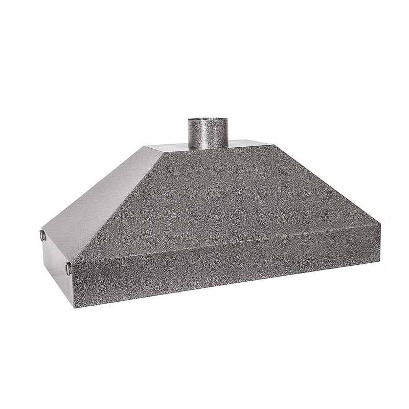 Anka 6 Demlikli Model Uyumlu Davlumbaz, 135x40x42 cm, Statik Boyalı Gri — Anka