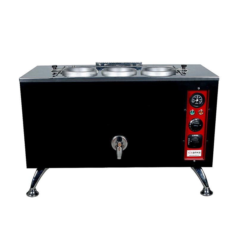 Anka Pro Full Otomatik 3 Demlikli Çay Kazanı, 30 L, Elektrikli, Siyah — Anka