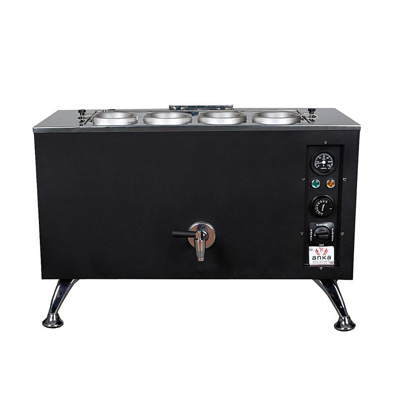 Anka Pro Full Otomatik 4 Demlikli Çay Kazanı, 40 L, Elektrikli, Siyah — Anka