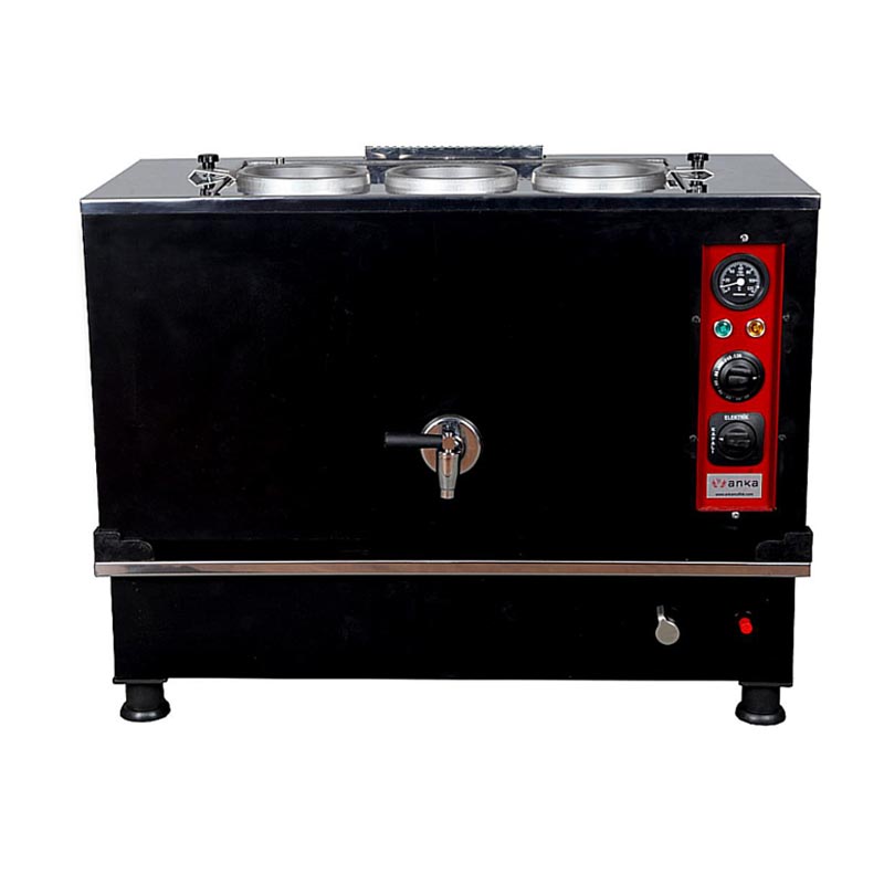 Anka Pro Kompakt Full Otomatik 3 Demlikli Çay Kazanı, 30 L, Elektrikli+Gazlı, Siyah — Anka