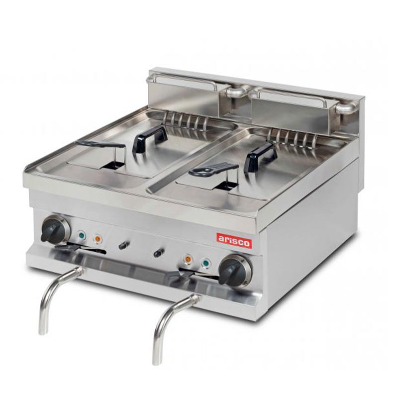 Arisco Hotmax 600 Fritöz, 8+8 L, Gazlı — Arisco